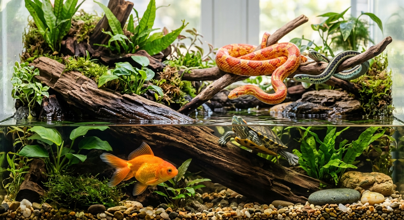 Pesci , Anfibi e Rettili : il mondo degli acquari