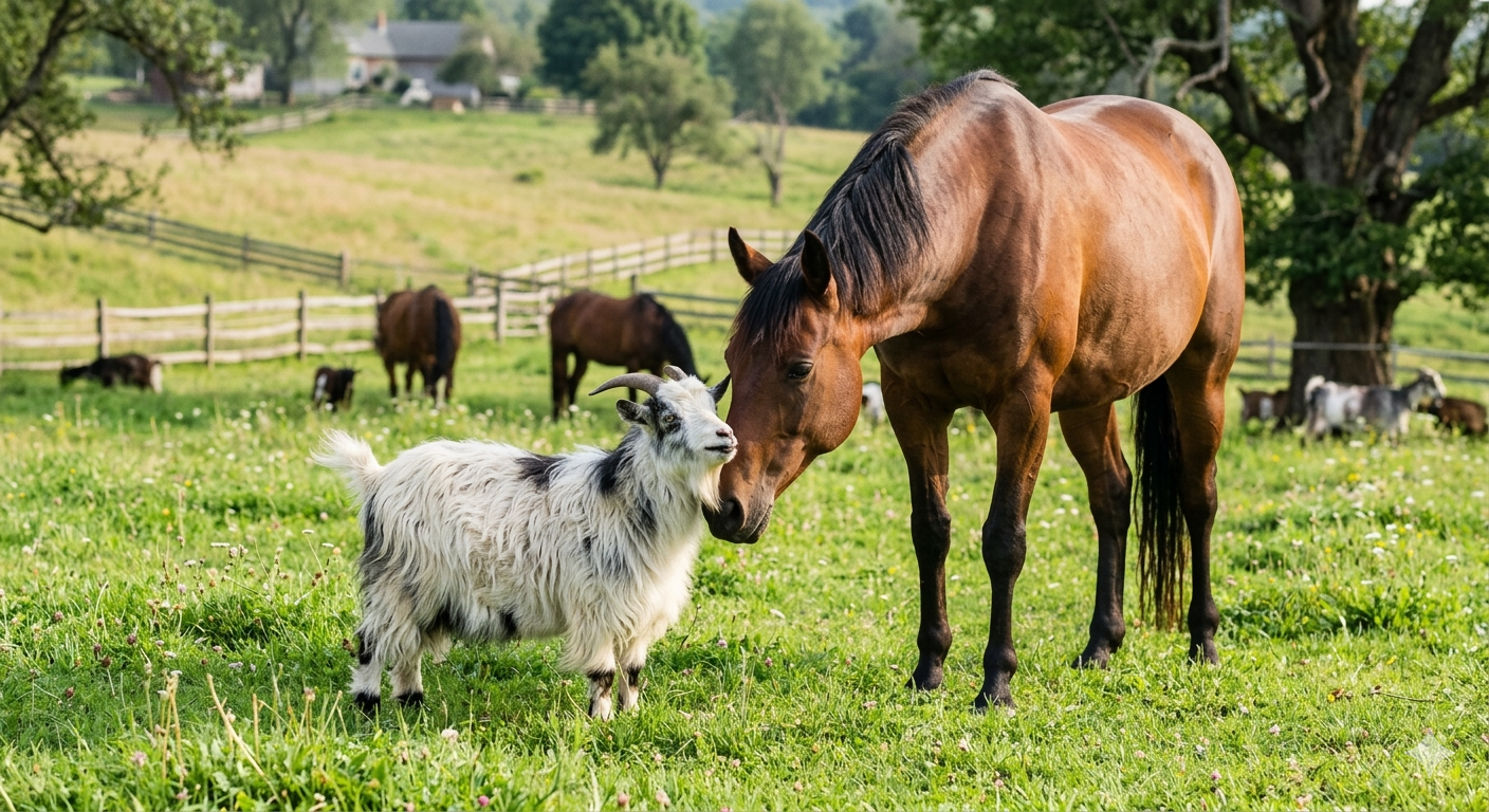 Cavalli , Caprette e amici della fattoria :Spiriti liberi
