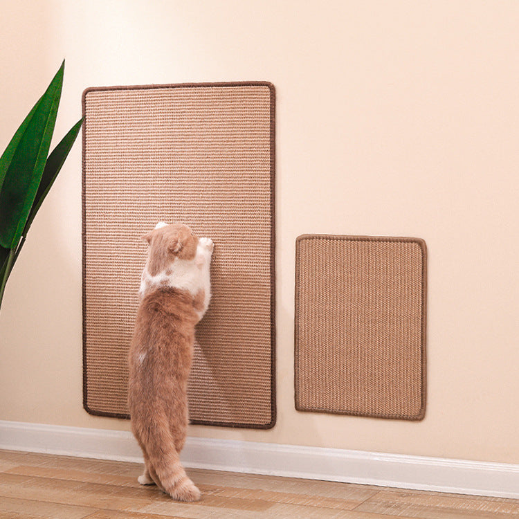 🐱🪵 Tappeto Tiragraffi in Sisal Naturale da Parete o Pavimento - Addio Sporco in Casa!