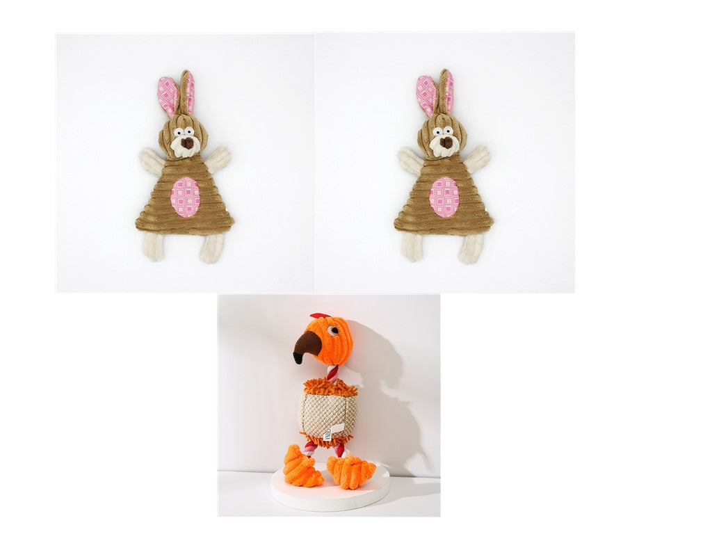 🐶🐴 Peluche Sonoro a Forma di Asinello in Velluto a Coste - Morbido, Sicuro e Pulisci-Denti!
