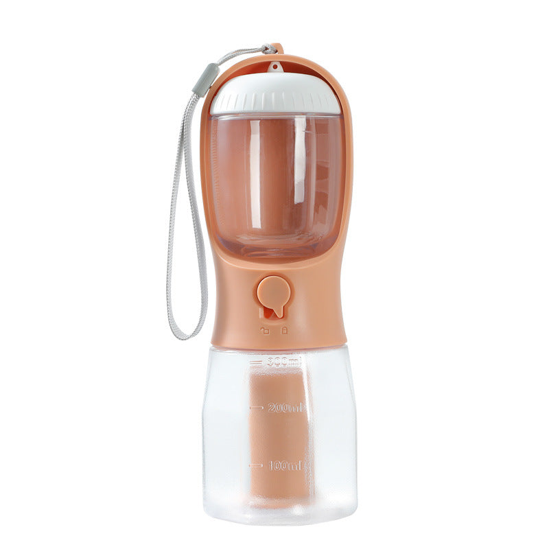 Borraccia Portatile 3 in 1 per Cani: Acqua, Snack e Porta Sacchetti