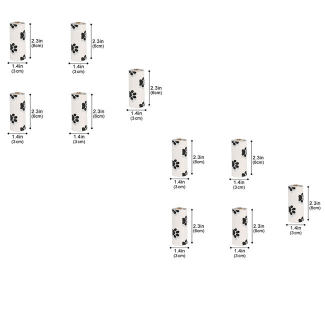 🐾💩 Maxi Scorta Sacchetti Igienici con Zampine - Resistenza e Convenienza!