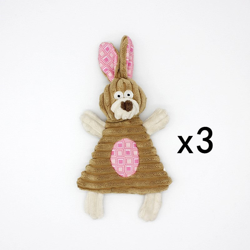 🐶🐴 Peluche Sonoro a Forma di Asinello in Velluto a Coste - Morbido, Sicuro e Pulisci-Denti!