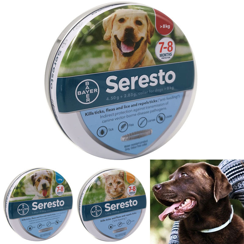 Collare antipulci e zecche Bayer Seresto per animali domestici