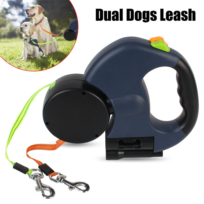 Guinzaglio "Twin-Power" 360°: Due Cani, Zero Gatti da Pelare e Controllo Totale 🐕‍🦺🐕‍🦺
