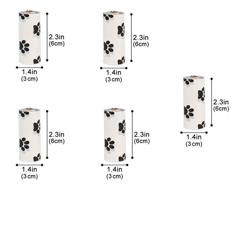 🐾💩 Maxi Scorta Sacchetti Igienici con Zampine - Resistenza e Convenienza!