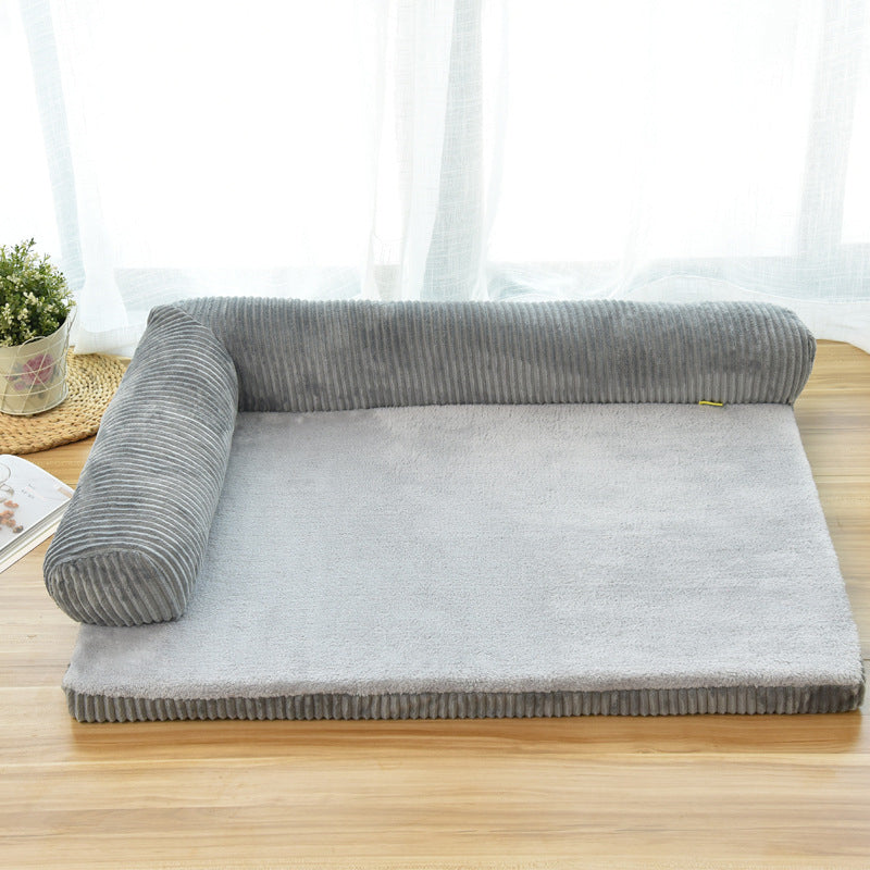 🛋️🐕 Cuccia a Divanetto Ortopedico in Velluto a Coste per Cani - Comfort Premium!