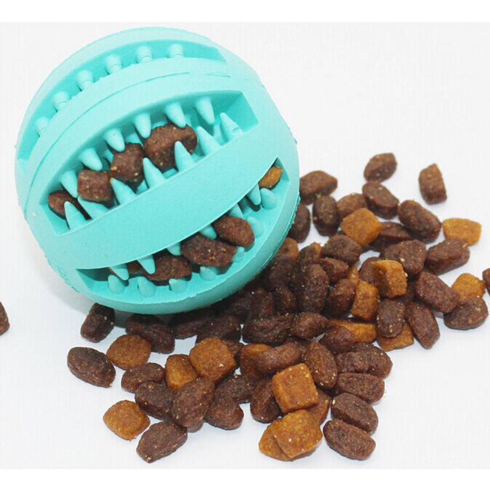 🎾🦷 Pallina Dispenser Snack Pulisci-Denti in Gomma - Divertimento al Sapore di Menta!