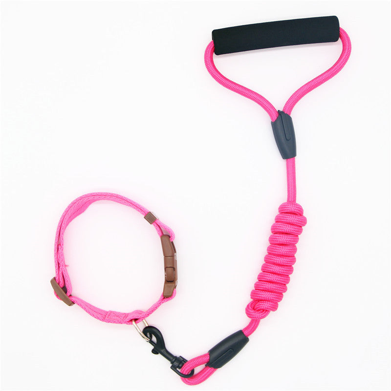⚡🐕 Set Completo: Guinzaglio Anti-Shock con Molla Ammortizzatore e Collare Regolabile!