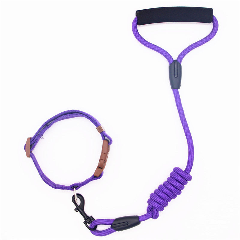 ⚡🐕 Set Completo: Guinzaglio Anti-Shock con Molla Ammortizzatore e Collare Regolabile!
