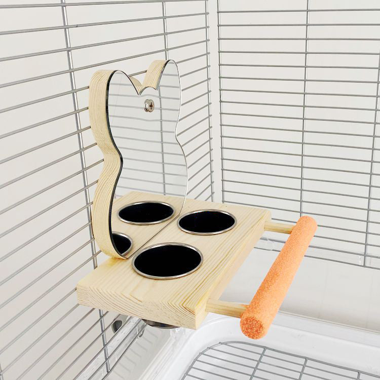 Specchietto Interattivo con Trespolo: Compagnia Visiva, Canti Gioiosi e Zero Solitudine 🪞🕊️