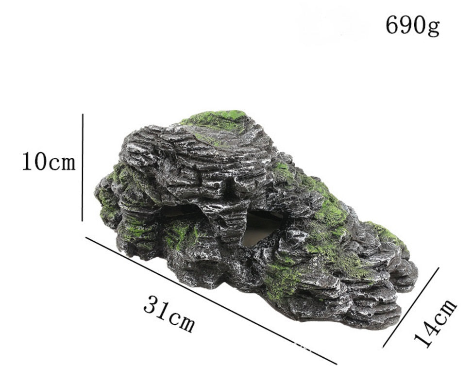 Roccia Decorativa con Terrazza: Paesaggio Naturale, Relax Sicuro e Zero Tossicità 🐢🏞️