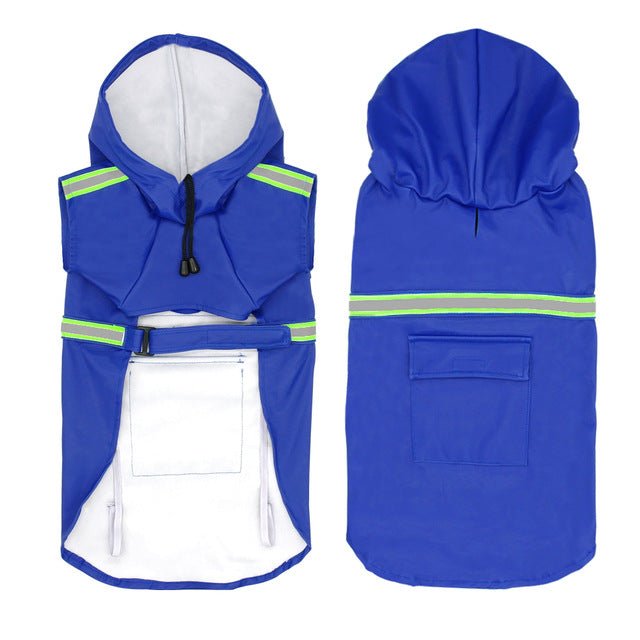 Impermeabile "RainGuard" con Cappuccio: Protezione Totale,Riflettente, Pelo Asciutto e Zero Odori , 🌧️🐾