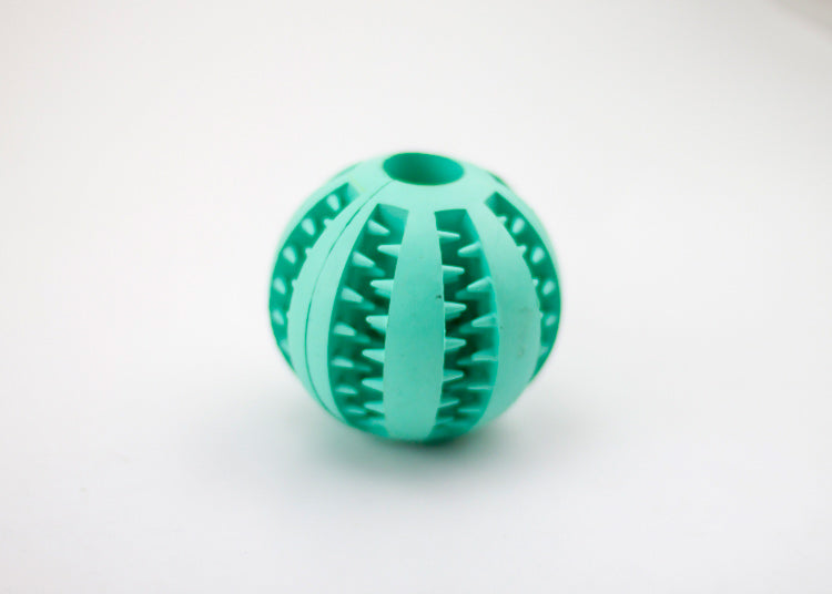 🎾🦷 Pallina Dispenser Snack Pulisci-Denti in Gomma - Divertimento al Sapore di Menta!