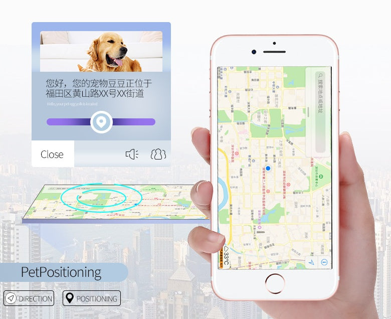 🌍📍 Collare Localizzatore GPS BeiDou per Cani con Luci LED - Massima Sicurezza!
