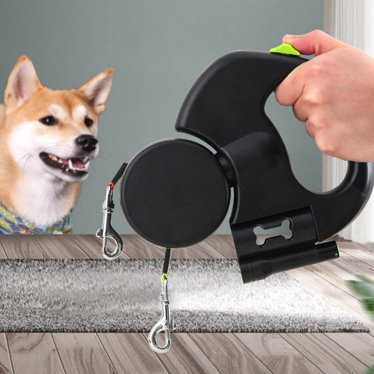 Guinzaglio "Twin-Power" 360°: Due Cani, Zero Gatti da Pelare e Controllo Totale 🐕‍🦺🐕‍🦺