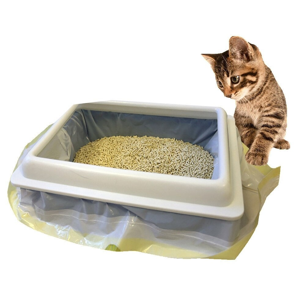 🚽🐈 Sacchetti Igienici Ultra Resistenti per Lettiera Gatto con Tiranti a Scomparsa (7 Pz)