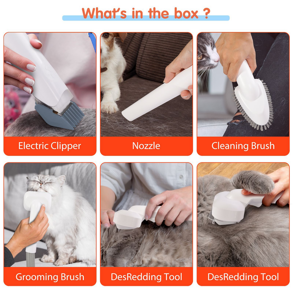 Kit per la toelettatura degli animali domestici tutto in uno