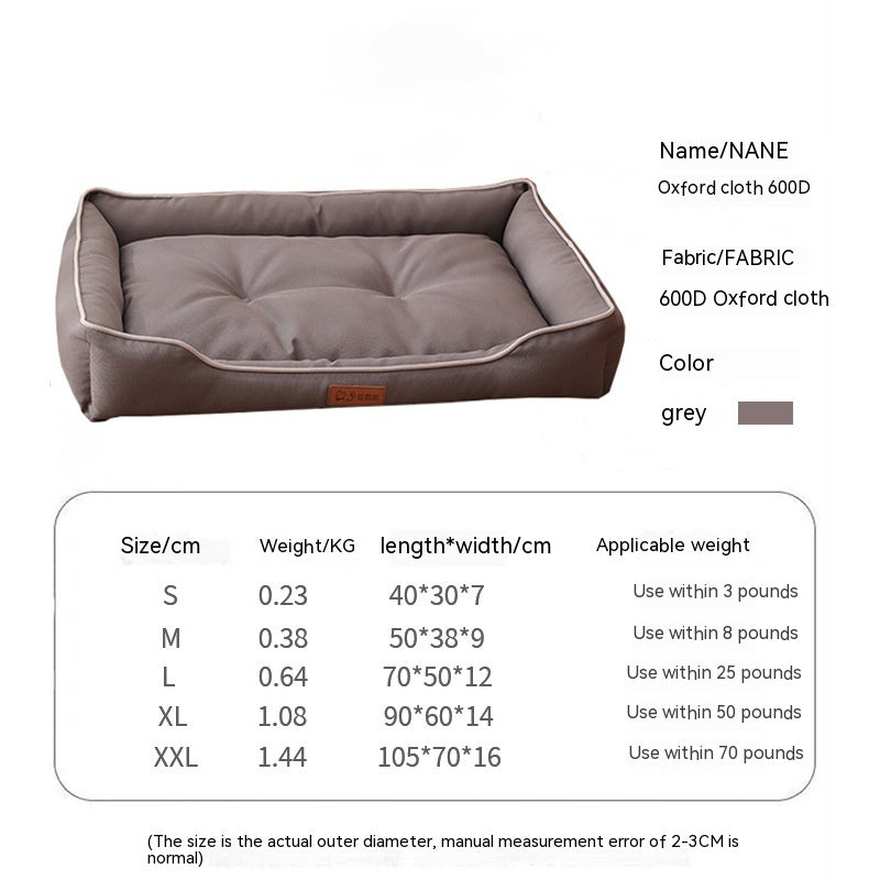 🛏️🐕 Cuccia a Divanetto in Tessuto Oxford Premium - Impermeabile e Indistruttibile!