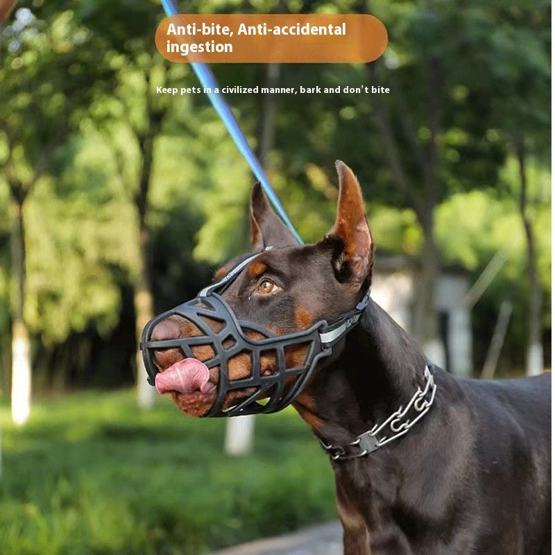 🐶🛡️ Museruola a Cesta Morbida e Regolabile - Sicurezza Senza Rinunciare al Comfort