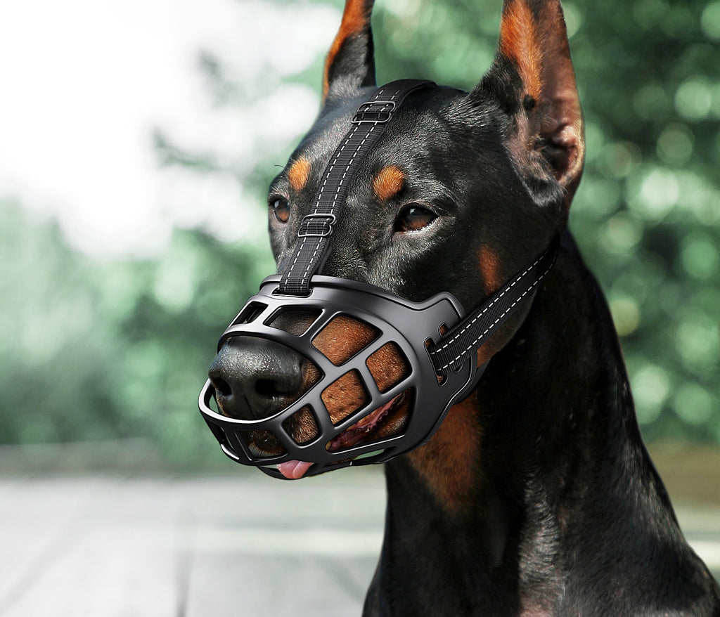 🐶🛡️ Museruola a Cesta Morbida e Regolabile - Sicurezza Senza Rinunciare al Comfort