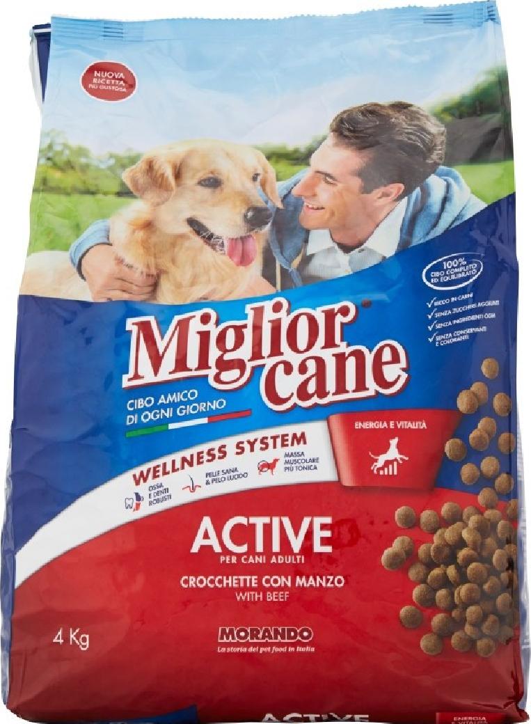 MIGLIORCANE CROCCHETTE MANZO KG 4 Spedizione gratuita in 2/3 giorni lavorativi (per ordini Pet Food da 40€ in su)