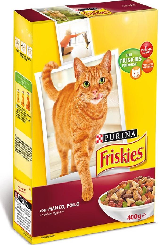 FRISKIES GATTO MANZO POLLO E VERDURE GR 400 Spedizione gratuita in 2/3 giorni lavorativi (per ordini Pet Food da 40€ in su)