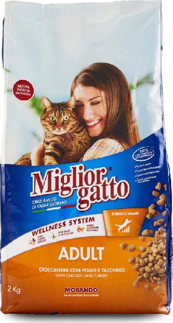 MIGLIORGATTO CROCCHETTE POLLO E TACCHINO KG 2 Spedizione gratuita in 2/3 giorni lavorativi (per ordini Pet Food da 40€ in su)