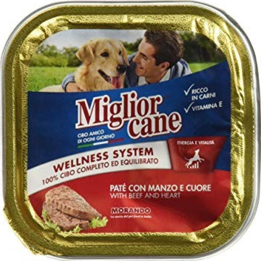 MIGLIORCANE PATE' MANZO E CUORE GR 150 Spedizione gratuita in 2/3 giorni lavorativi (per ordini Pet Food da 40€ in su)