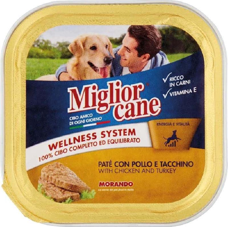 MIGLIORCANE PATE' POLLO E TACCHINO GR 150 Spedizione gratuita in 2/3 giorni lavorativi (per ordini Pet Food da 40€ in su)