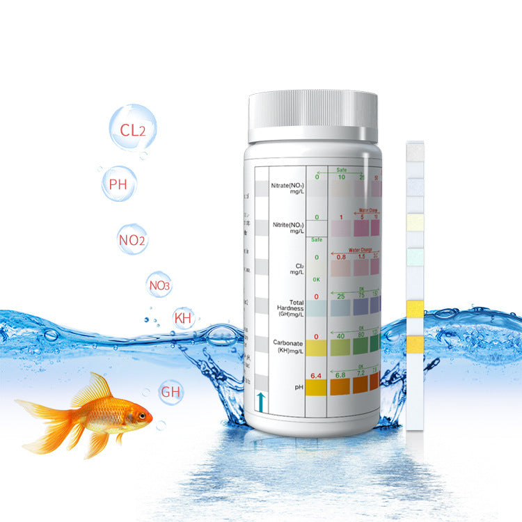 💧🧪 Strisce Test Acqua Acquario 6-in-1 - Salute e Prevenzione in Soli 60 Secondi!