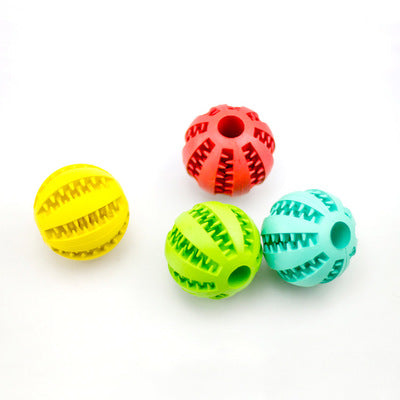 🎾🦷 Pallina Dispenser Snack Pulisci-Denti in Gomma - Divertimento al Sapore di Menta!