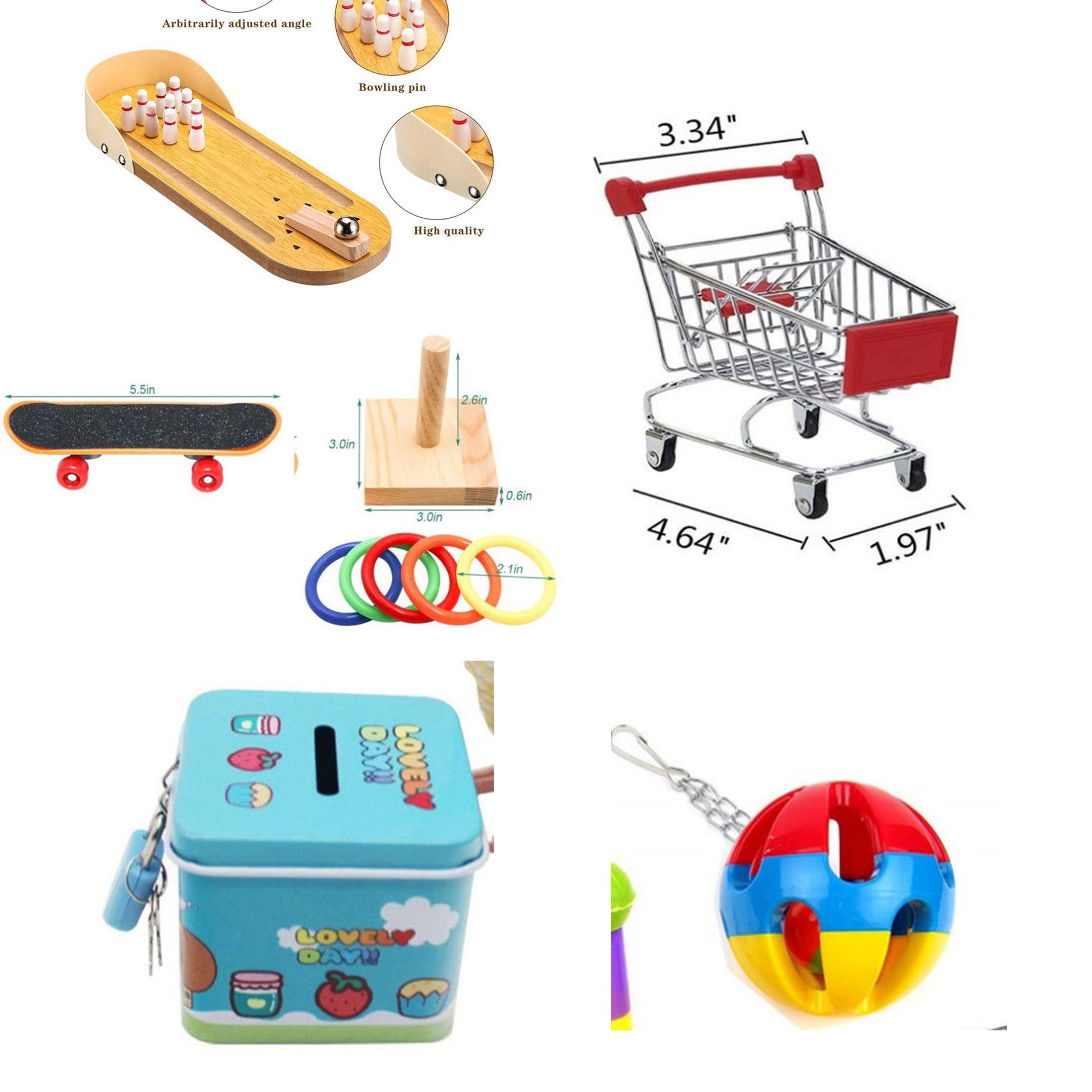 Set Giochi di Intelligenza e Addestramento in Legno per Pappagalli