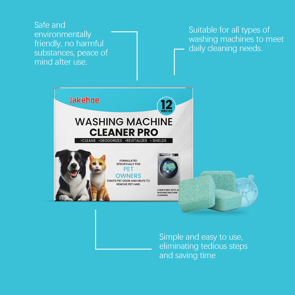 🧼🐾 Pastiglie Igienizzanti per Lavatrice - Addio Cattivi Odori e Residui di Peli!
