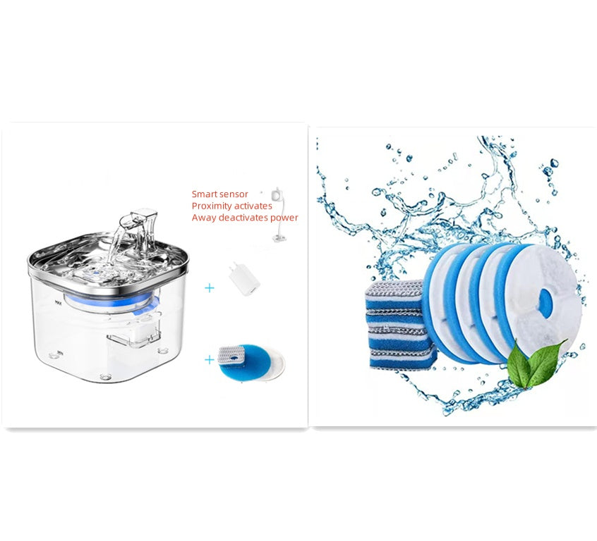 Fontana Automatica in Acciaio Inox: Acqua Sempre Fresca, Idratazione Sicura e Zero Batteri 💧🐈