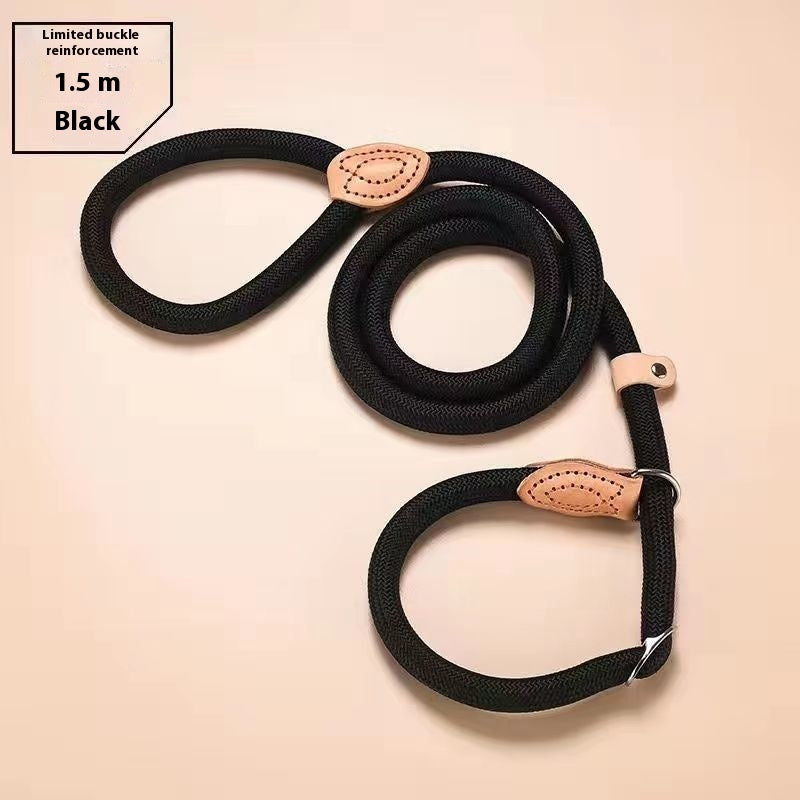 🐶🪢 Guinzaglio a Scorrimento in Morbida Corda Naturale - Eleganza e Controllo Rapido