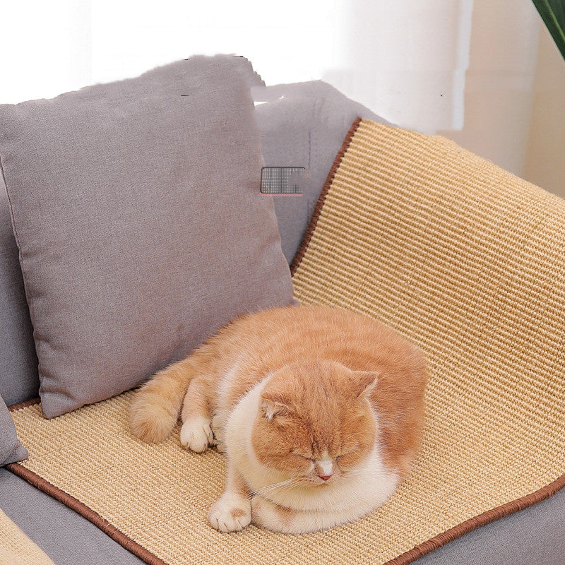 🐱🪵 Tappeto Tiragraffi in Sisal Naturale da Parete o Pavimento - Addio Sporco in Casa!
