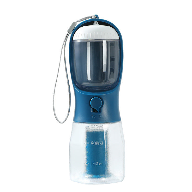 Borraccia Portatile 3 in 1 per Cani: Acqua, Snack e Porta Sacchetti