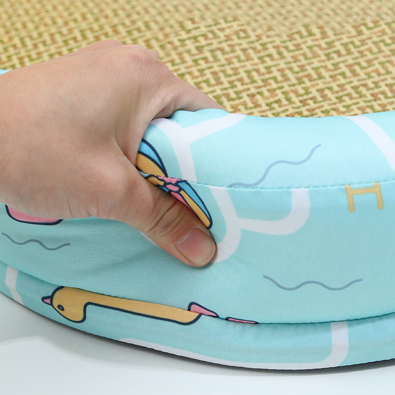 🧊🐈 Cuccia Estiva Rinfrescante in Rattan per Gatti e Cani - Riposo Fresco garantito!
