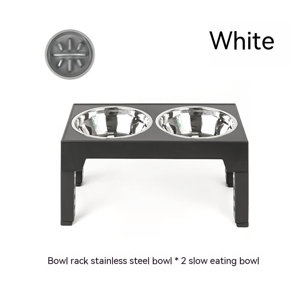 🍽️🐕 Supporto Rialzato Regolabile con Ciotola Anti Ingozzamento - Postura e Digestione Perfette!