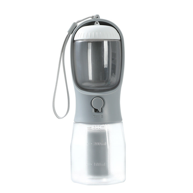 Borraccia Portatile 3 in 1 per Cani: Acqua, Snack e Porta Sacchetti