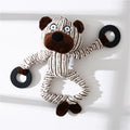 🐶🐴 Peluche Sonoro a Forma di Asinello in Velluto a Coste - Morbido, Sicuro e Pulisci-Denti!
