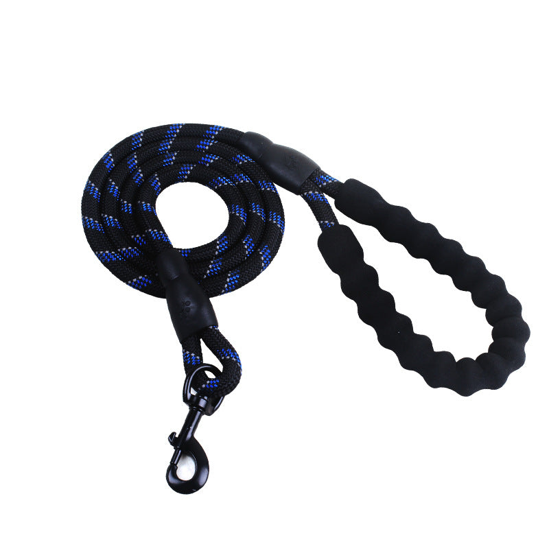 ✨🐕 Guinzaglio in Corda Riflettente con Manico in Spugna EVA - Zero Bruciature!