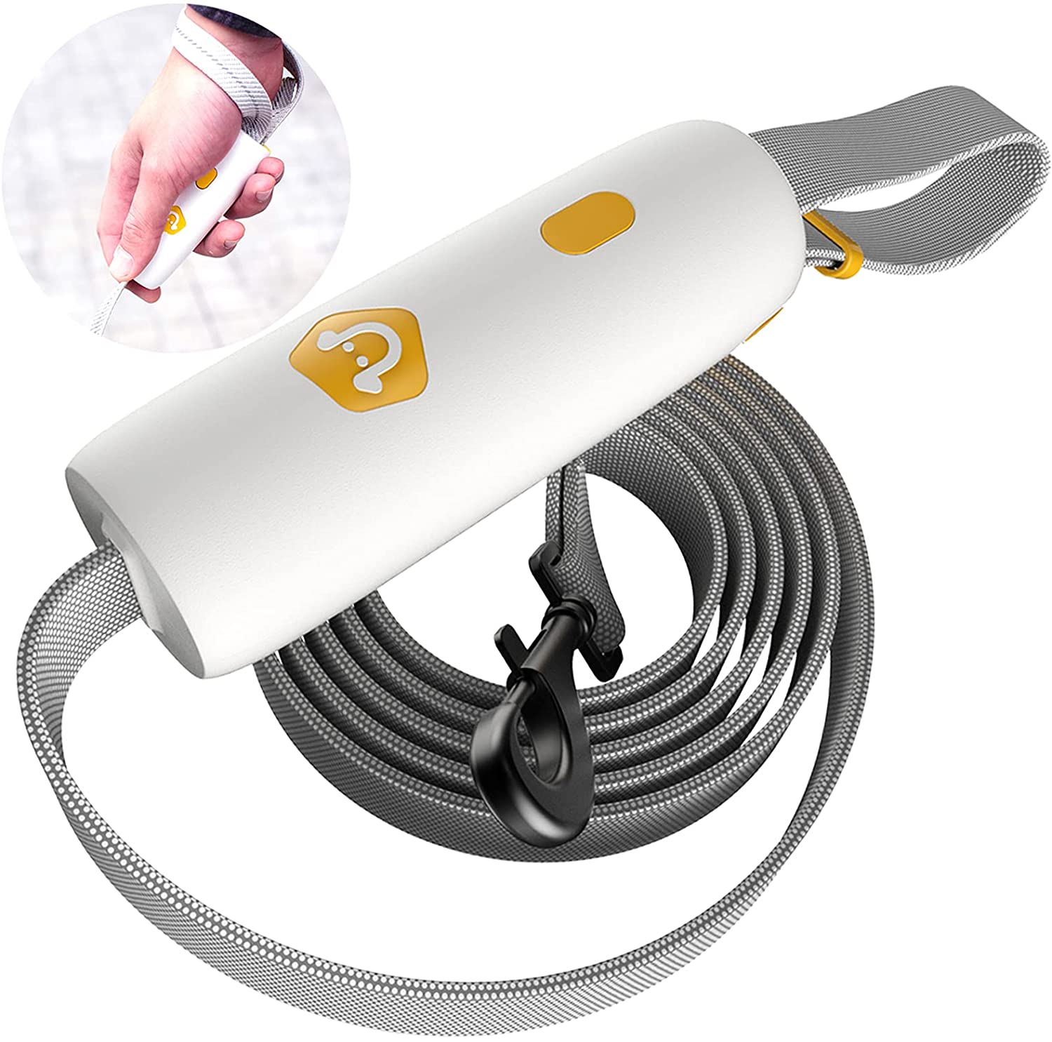 🐶☕ Guinzaglio Moderno Hands -Free con Aggancio Rapido a Clip - Libertà Totale!
