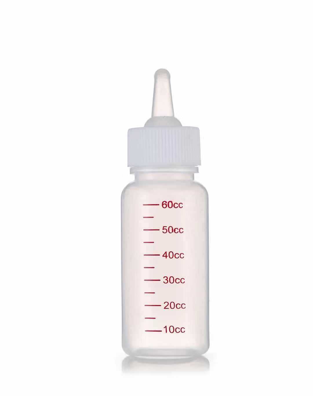 Kit Biberon Allattamento 60 ml per Cuccioli di Cane e Gatto