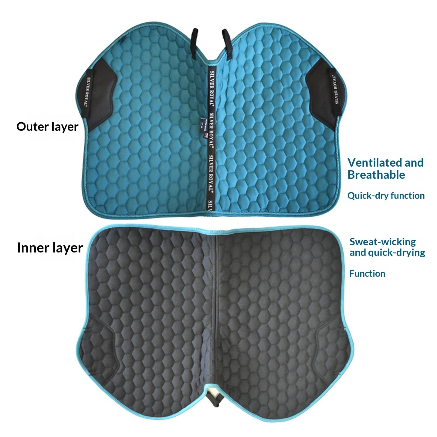 🐴✨ Sottosella Trapuntato Premium - Comfort Ammortizzante e Traspirazione Perfetta