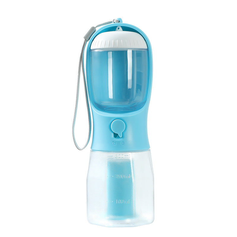 Borraccia Portatile 3 in 1 per Cani: Acqua, Snack e Porta Sacchetti