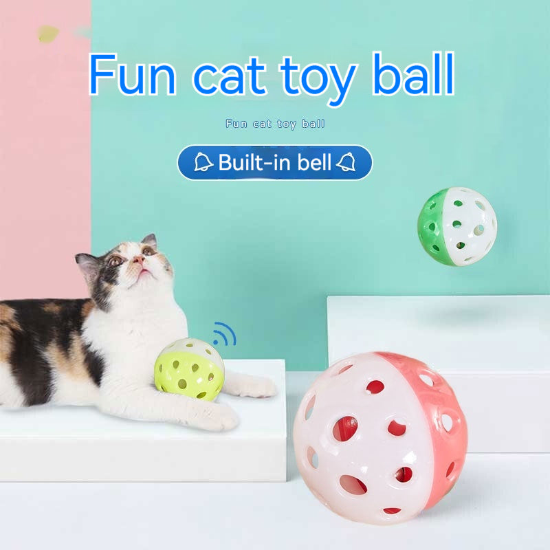 Palline Interattive Sonore con Campanellino per Gatti - Set Divertimento