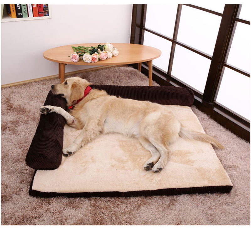🛋️🐕 Cuccia a Divanetto Ortopedico in Velluto a Coste per Cani - Comfort Premium!