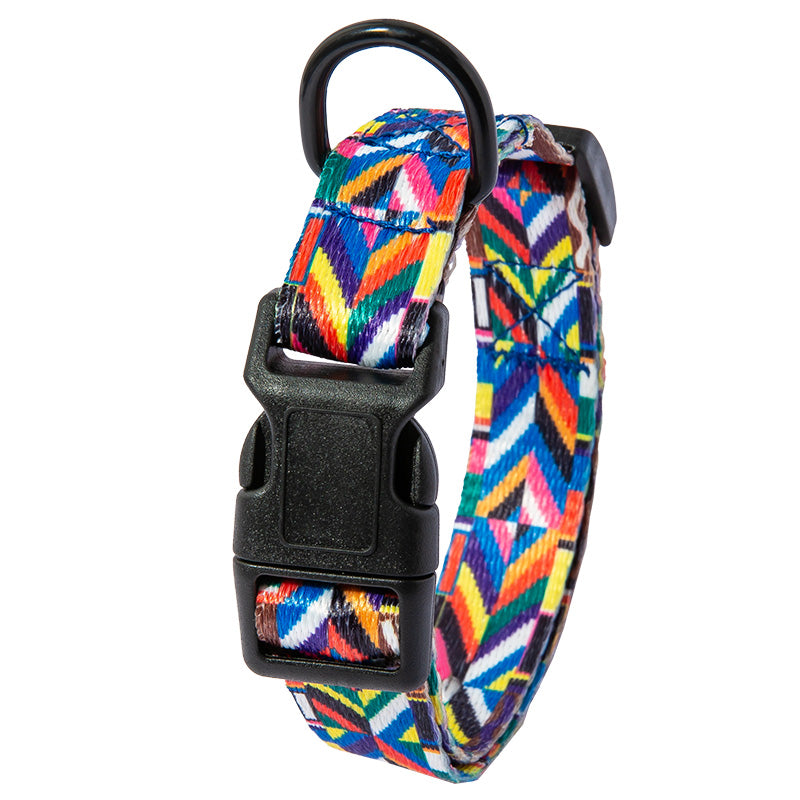 Set Collare e Guinzaglio con Fantasia Etnica: Stile Unico in Passeggiata! 🐕